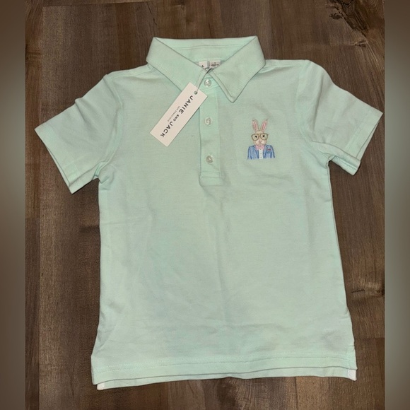 Janie and Jack Boys Classic Pique Polo Easter Polo NWT Size 4T - Picture 1 of 7